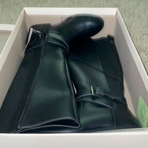Never worn black tall boots